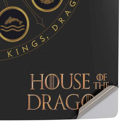 HBO House of the Dragon Crown and Sigils PS5 Pro Disk Console Skin
