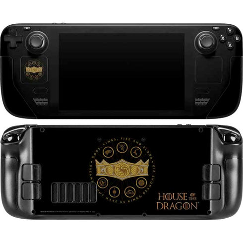 HBO House of the Dragon Crown and Sigils Steam Deck Handheld Gaming Computer Skin