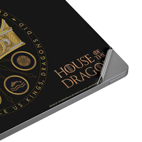 HBO House of the Dragon Crown and Sigils Laptop Skins