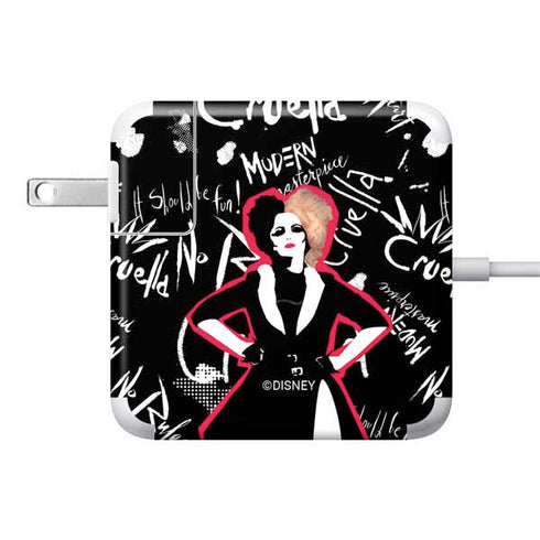 Disney Cruella (2021) Animated Pattern 85W Power Adapter (15 and 17 inch MacBook Pro Charger) Skin