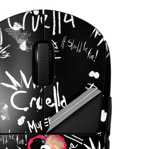 Disney Cruella (2021) Animated Pattern G Pro Wireless Gaming Mouse Skin