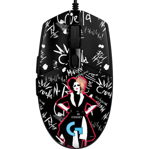Disney Cruella (2021) Animated Pattern G203 Prodigy RGB Wired Gaming Mouse Skin