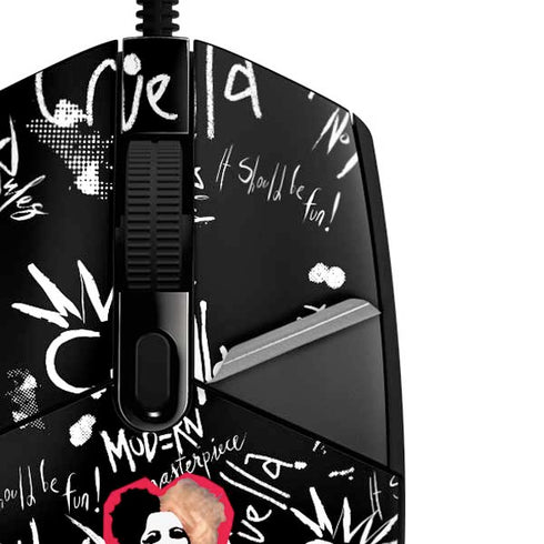 Disney Cruella (2021) Animated Pattern G203 Prodigy RGB Wired Gaming Mouse Skin