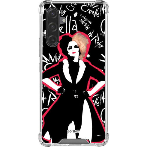 Disney Cruella (2021) Animated Pattern Galaxy A17 Clear Case