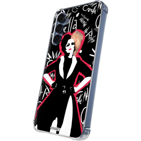 Disney Cruella (2021) Animated Pattern Galaxy A55 5G Clear Case