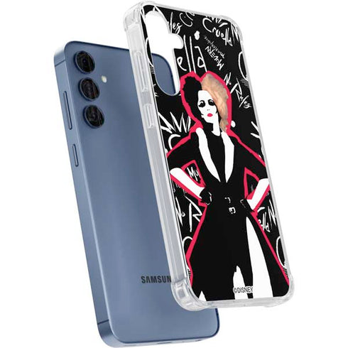 Disney Cruella (2021) Animated Pattern Galaxy A55 5G Clear Case