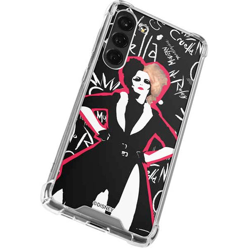 Disney Cruella (2021) Animated Pattern Galaxy S24 FE Clear Case