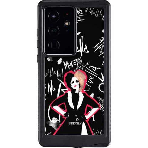 Disney Cruella (2021) Animated Pattern Galaxy S24 Ultra Waterproof Case