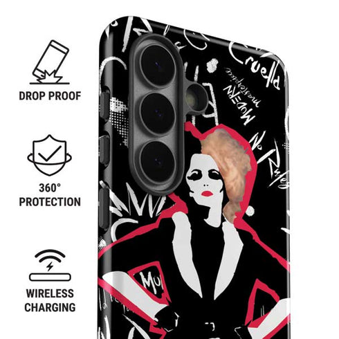 Disney Cruella (2021) Animated Pattern Galaxy S26 Plus Impact Case