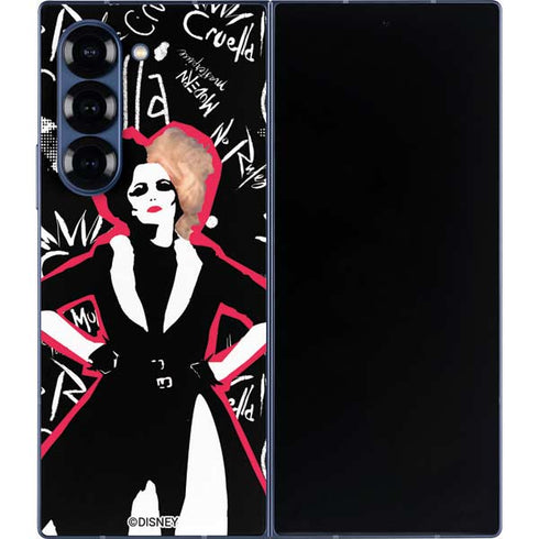 Disney Cruella (2021) Animated Pattern Galaxy Z Fold6 Skin
