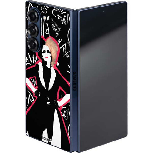 Disney Cruella (2021) Animated Pattern Galaxy Z Fold6 Skin