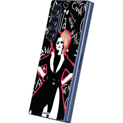 Disney Cruella (2021) Animated Pattern Galaxy Z Fold6 Skin