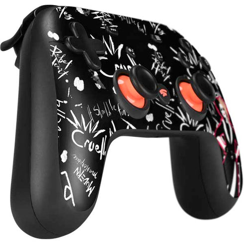 Disney Cruella (2021) Animated Pattern Google Stadia Controller Skin