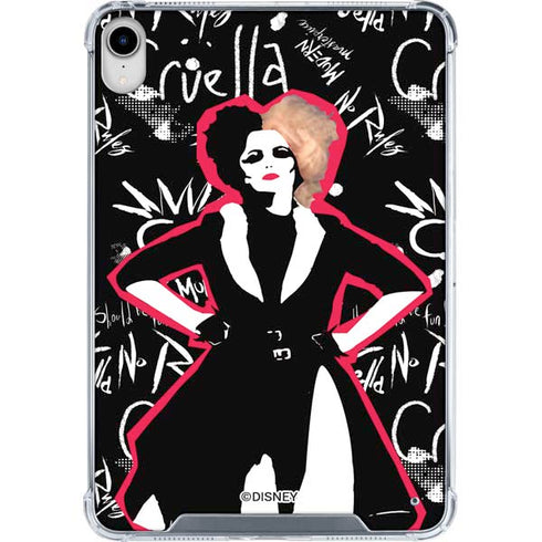 Disney Cruella (2021) Animated Pattern iPad 11th Gen (2025) Clear Case