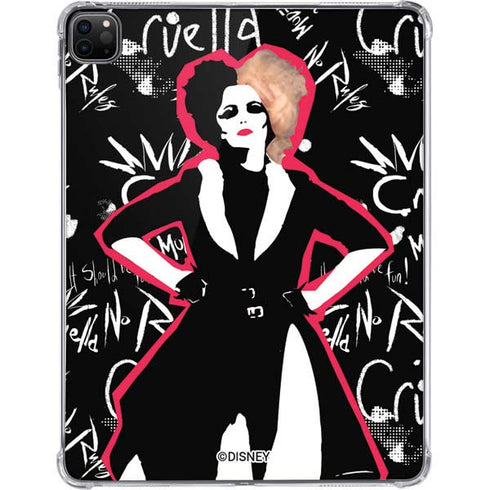 Disney Cruella (2021) Animated Pattern iPad Pro 11in (2024) Clear Case