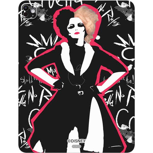 Disney Cruella (2021) Animated Pattern iPad Pro 13in M4 (2024) Skin