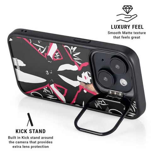 Disney Cruella (2021) Animated Pattern iPhone 15 Plus Kickstand Case