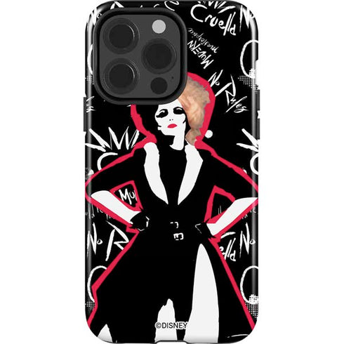Disney Cruella (2021) Animated Pattern iPhone 15 Pro Impact Case
