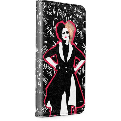 Disney Cruella (2021) Animated Pattern iPhone 15 Pro Max Folio Case