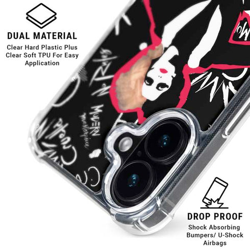 Disney Cruella (2021) Animated Pattern iPhone 16 Clear Case