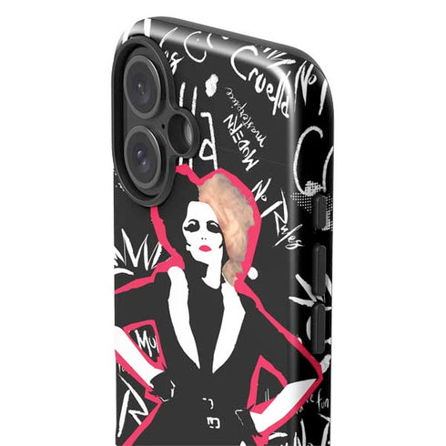 Disney Cruella (2021) Animated Pattern iPhone 16 Plus Impact Case