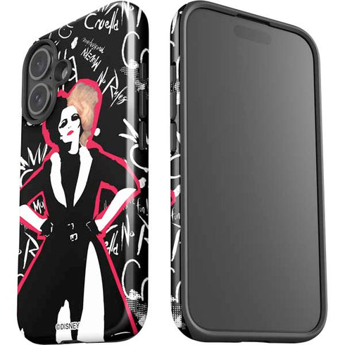 Disney Cruella (2021) Animated Pattern iPhone 16 Plus Impact Case