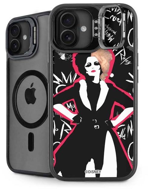 Disney Cruella (2021) Animated Pattern iPhone 16 Plus Kickstand Case