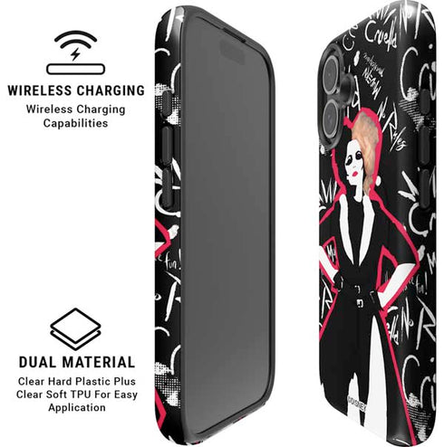 Disney Cruella (2021) Animated Pattern iPhone 16 Plus Magsafe Impact Case