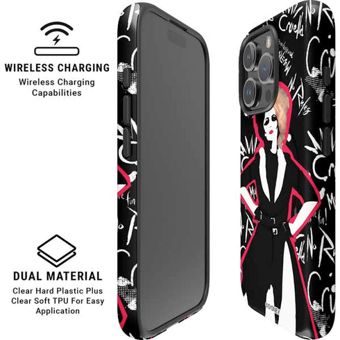 Disney Cruella (2021) Animated Pattern iPhone 16 Pro Max Magsafe Impact Case