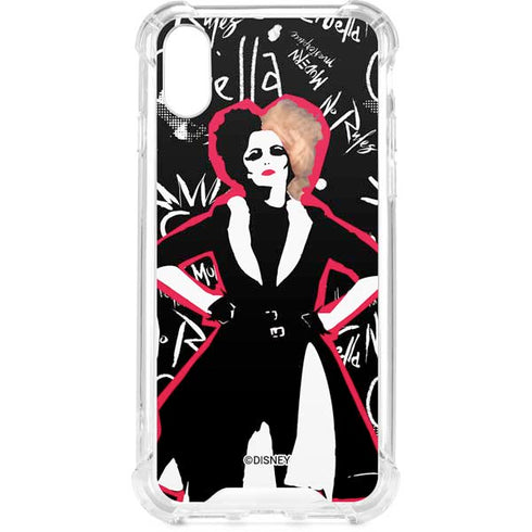 Disney Cruella (2021) Animated Pattern iPhone XS Clear Case
