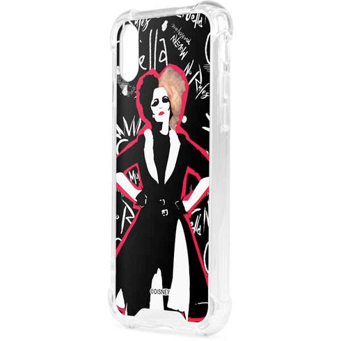 Disney Cruella (2021) Animated Pattern iPhone XS Clear Case