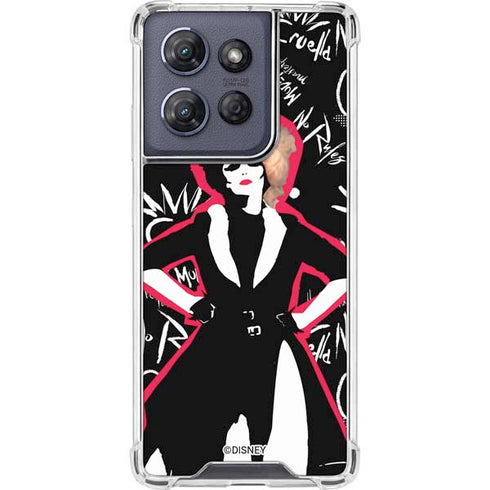 Disney Cruella (2021) Animated Pattern Moto G Power 5G (2025) Clear Case