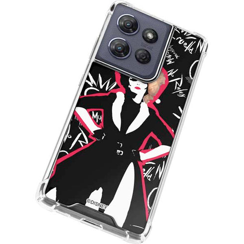 Disney Cruella (2021) Animated Pattern Moto G Stylus 5G (2025) Clear Case