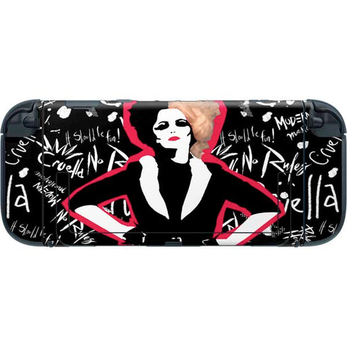 Disney Cruella (2021) Animated Pattern Nintendo Switch 2 (2025) with Joy-Con Skin