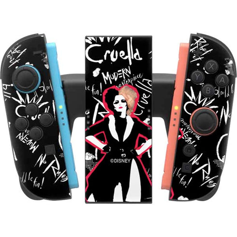 Disney Cruella (2021) Animated Pattern Nintendo Switch 2 (2025) Joy-Con Controller Skin