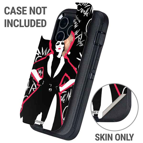 Disney Cruella (2021) Animated Pattern Otterbox Defender iPhone Skin