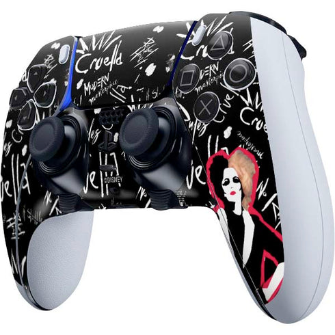 Disney Cruella (2021) Animated Pattern PS5 DualSense Edge Pro Controller Skin