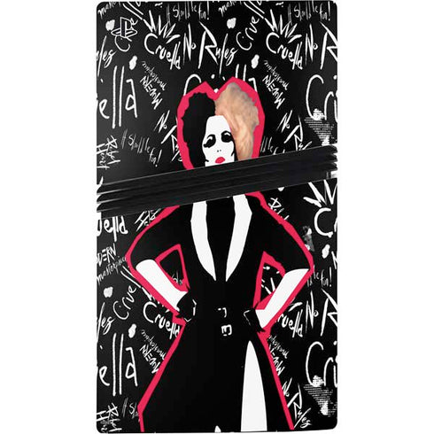 Disney Cruella (2021) Animated Pattern PS5 Pro Console Skin