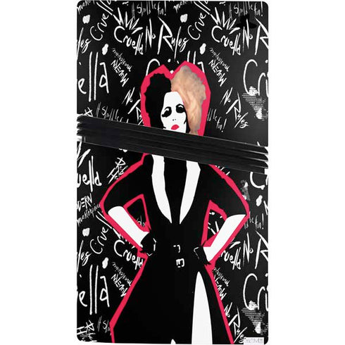 Disney Cruella (2021) Animated Pattern PS5 Pro Console Skin