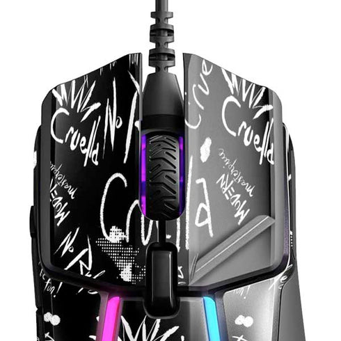 Disney Cruella (2021) Animated Pattern SteelSeries Rival 600 Gaming Mouse Skin