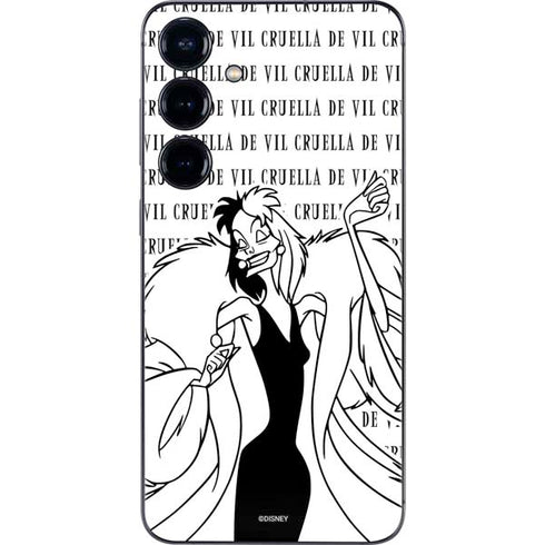 Disney Villains Cruella de Vil Black and White Galaxy A16 5G Skin