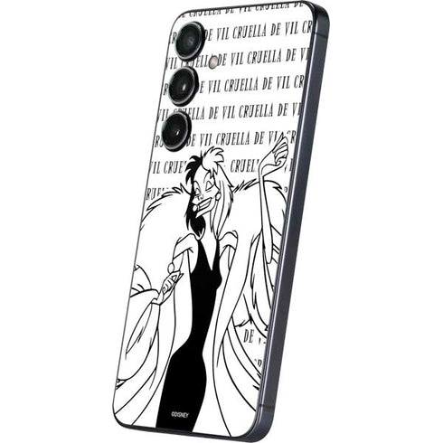 Disney Villains Cruella de Vil Black and White Galaxy A16 5G Skin