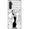 Disney Villains Cruella de Vil Black and White Galaxy A17 Clear Case