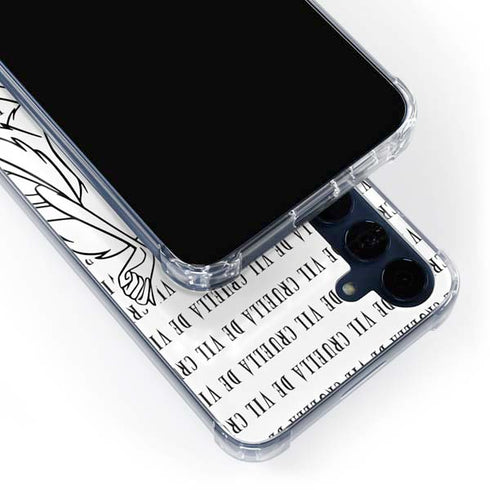Disney Villains Cruella de Vil Black and White Galaxy A35 5G Clear Case
