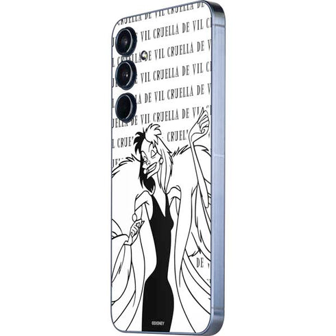 Disney Villains Cruella de Vil Black and White Galaxy A35 5G Skin