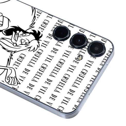 Disney Villains Cruella de Vil Black and White Galaxy A35 5G Skin