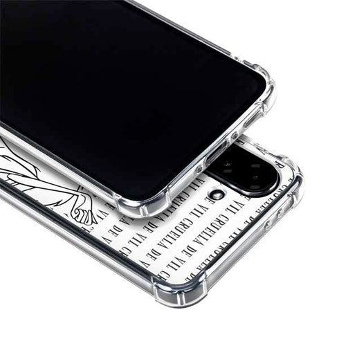 Disney Villains Cruella de Vil Black and White Galaxy A36 5G Clear Case