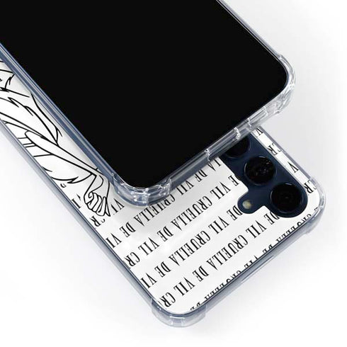 Disney Villains Cruella de Vil Black and White Galaxy A55 5G Clear Case