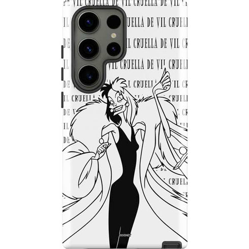 Disney Villains Cruella de Vil Black and White Galaxy S23 Ultra Pro Case