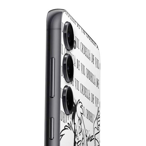 Disney Villains Cruella de Vil Black and White Galaxy S25 Plus Skin